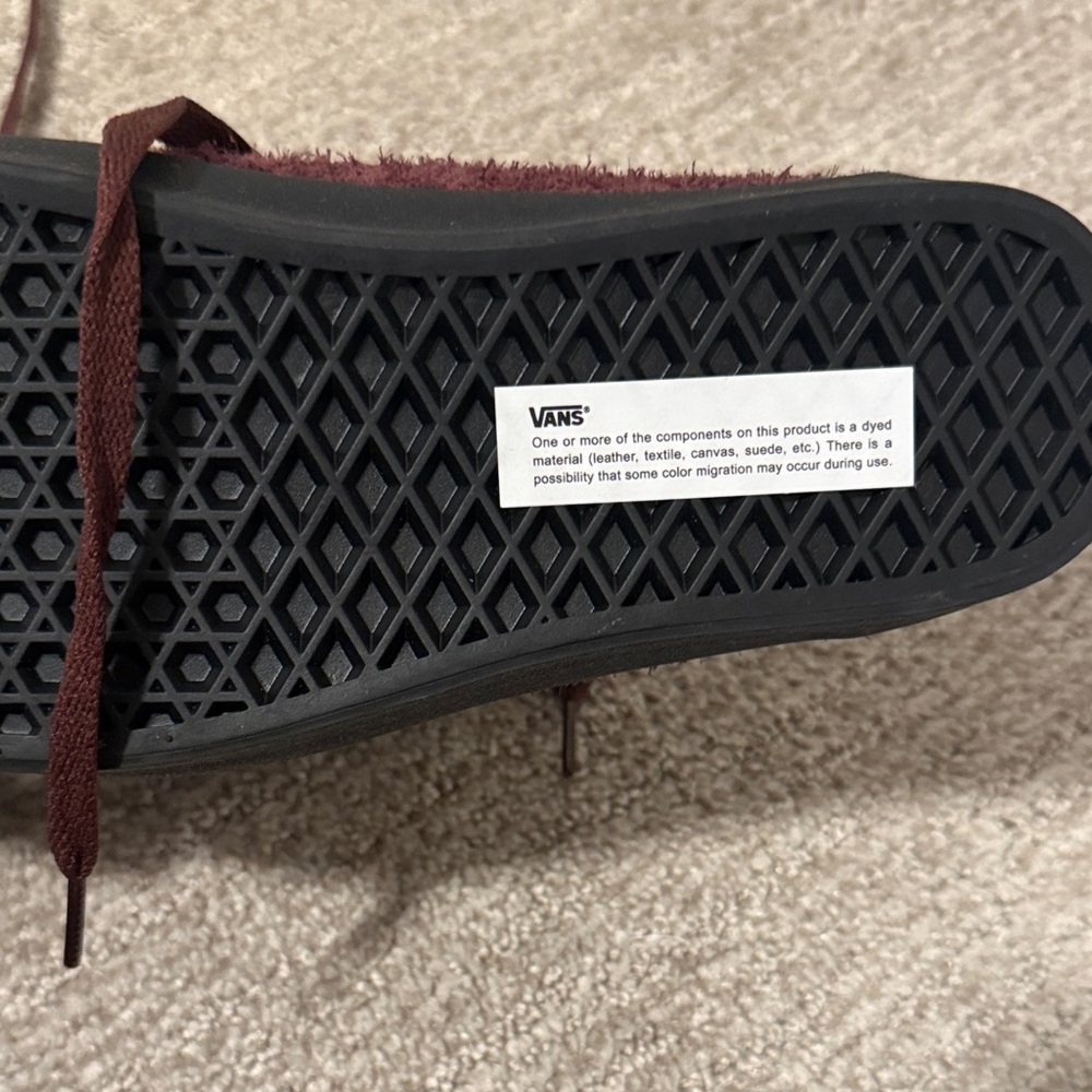 Vans Burgundy and Pink Sneakers - Picture 2 of 2